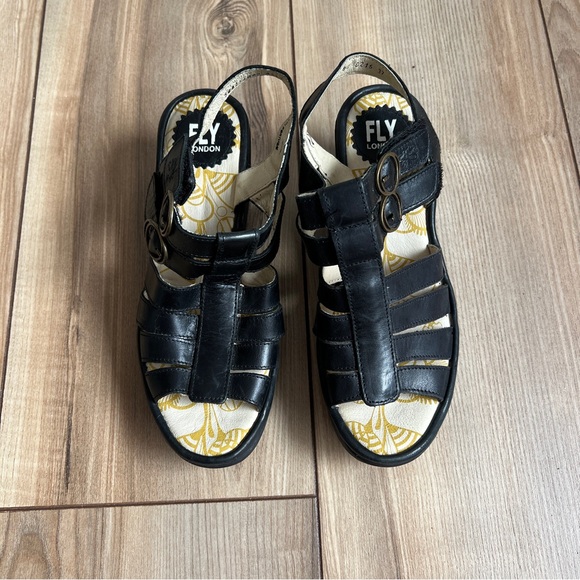 Fly London Leather Sandals - Picture 3 of 9